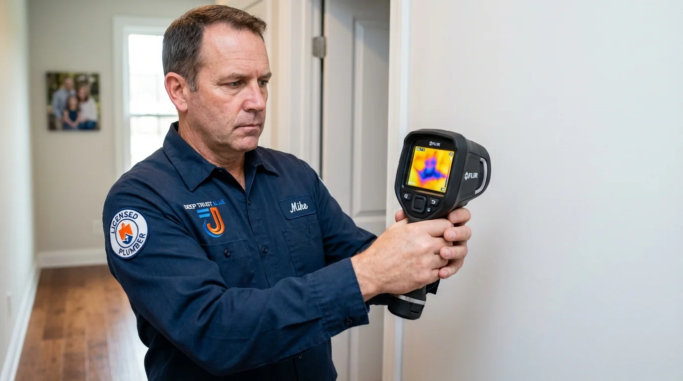Thermal imaging leak detection by Johns Plumbing LLC in Northfield